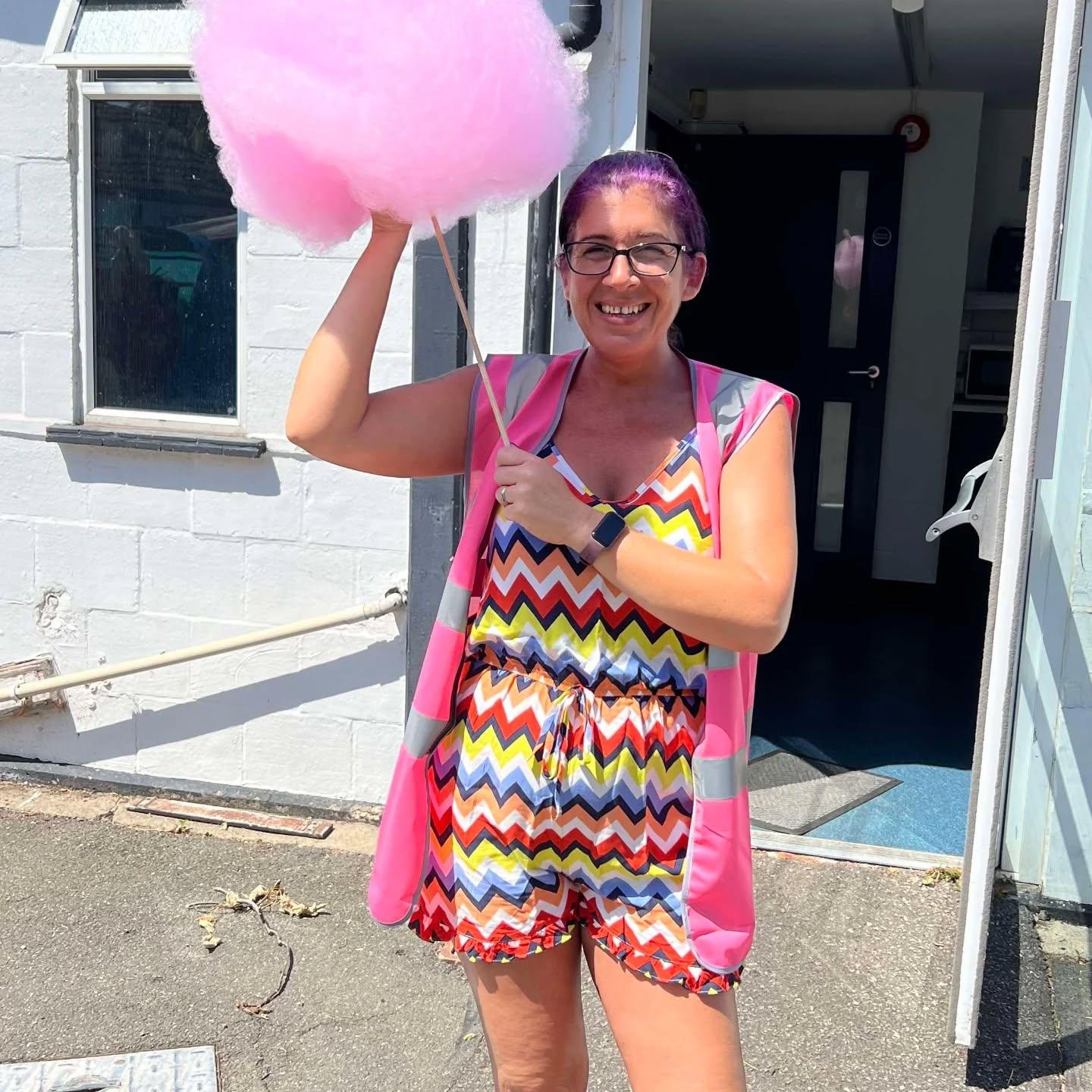 Young people playing a group activity inside the youth club.